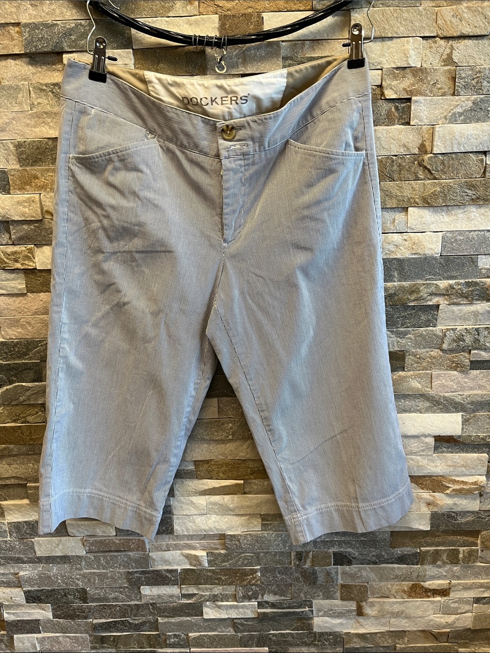 Dockers Women's Light Gray Flat Front Jeans